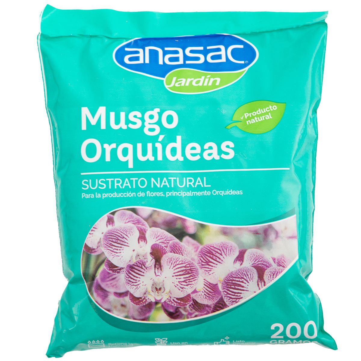 ANASAC - Musgo para orquídeas 200 gr bolsa