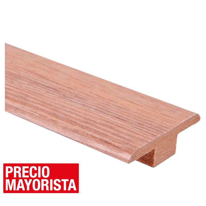 HOLZTEK - Moldura Guía de Transición MDF Roble 12 mm 4.3x100 cm