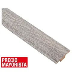 HOLZTEK - Moldura Guía de Transición MDF Ceniza 12 mm 4.3x100 cm