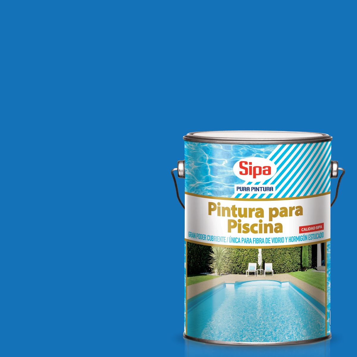 SIPA - Pintura Piscina Lata 1 galón(es) Mate Azul