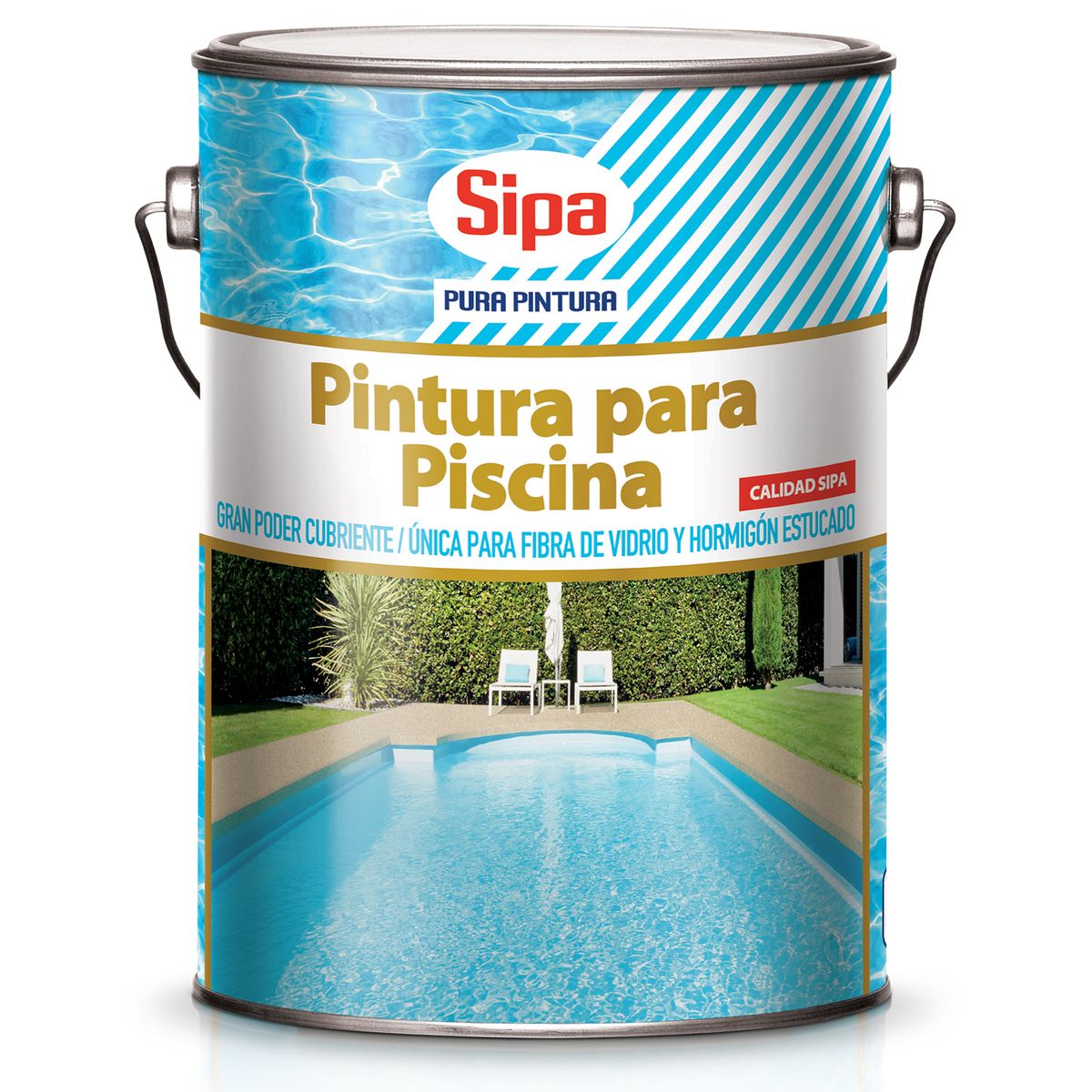 SIPA - Pintura Piscina Lata 1 galón(es) Mate Azul