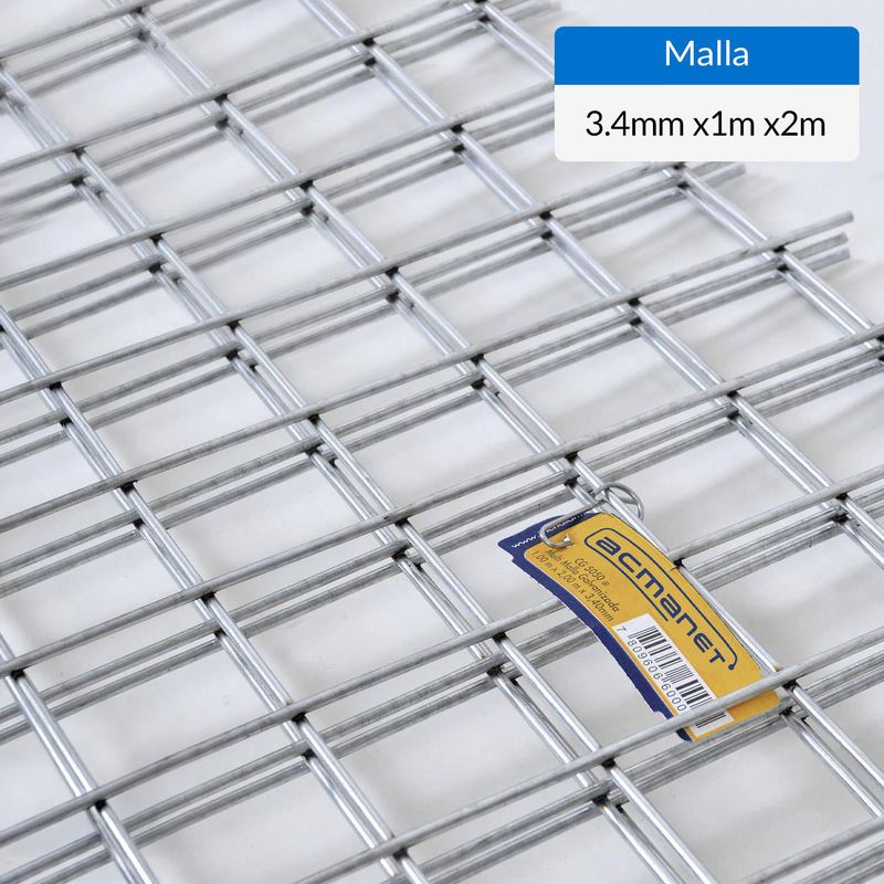 ACMANET - Malla RG 5050 galvanizada 1 x 2 m