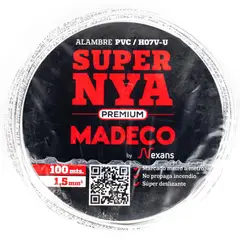 MADECO - Alambre de Cobre Aislado Premium H07V-U 1x1,5 mm2 100 metro(s) Blanco