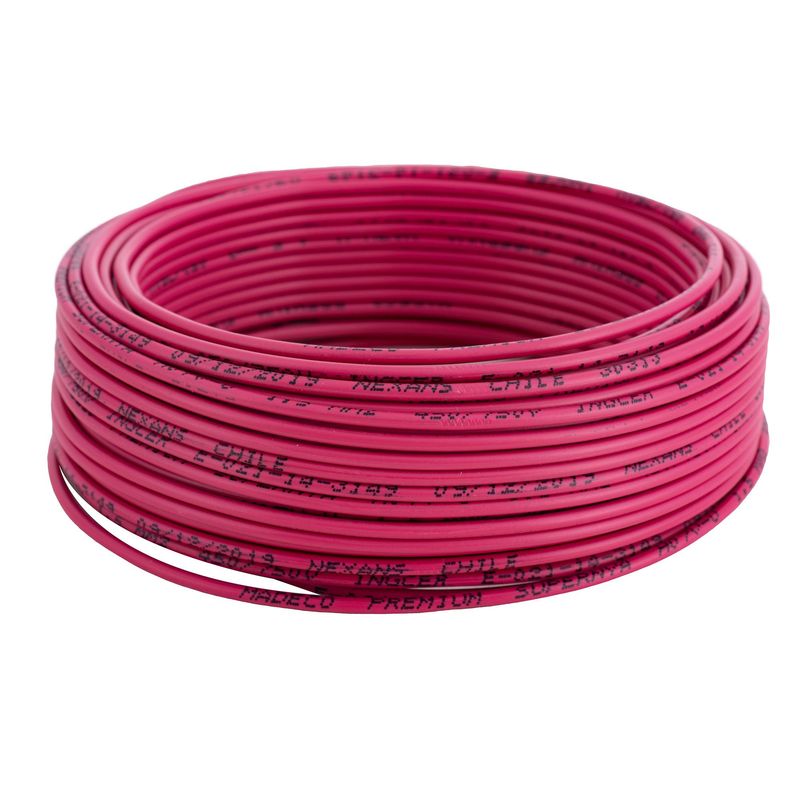 MADECO - Alambre de cobre aislado Premium (H07V-U) 1,5 mm2 25 m Rojo