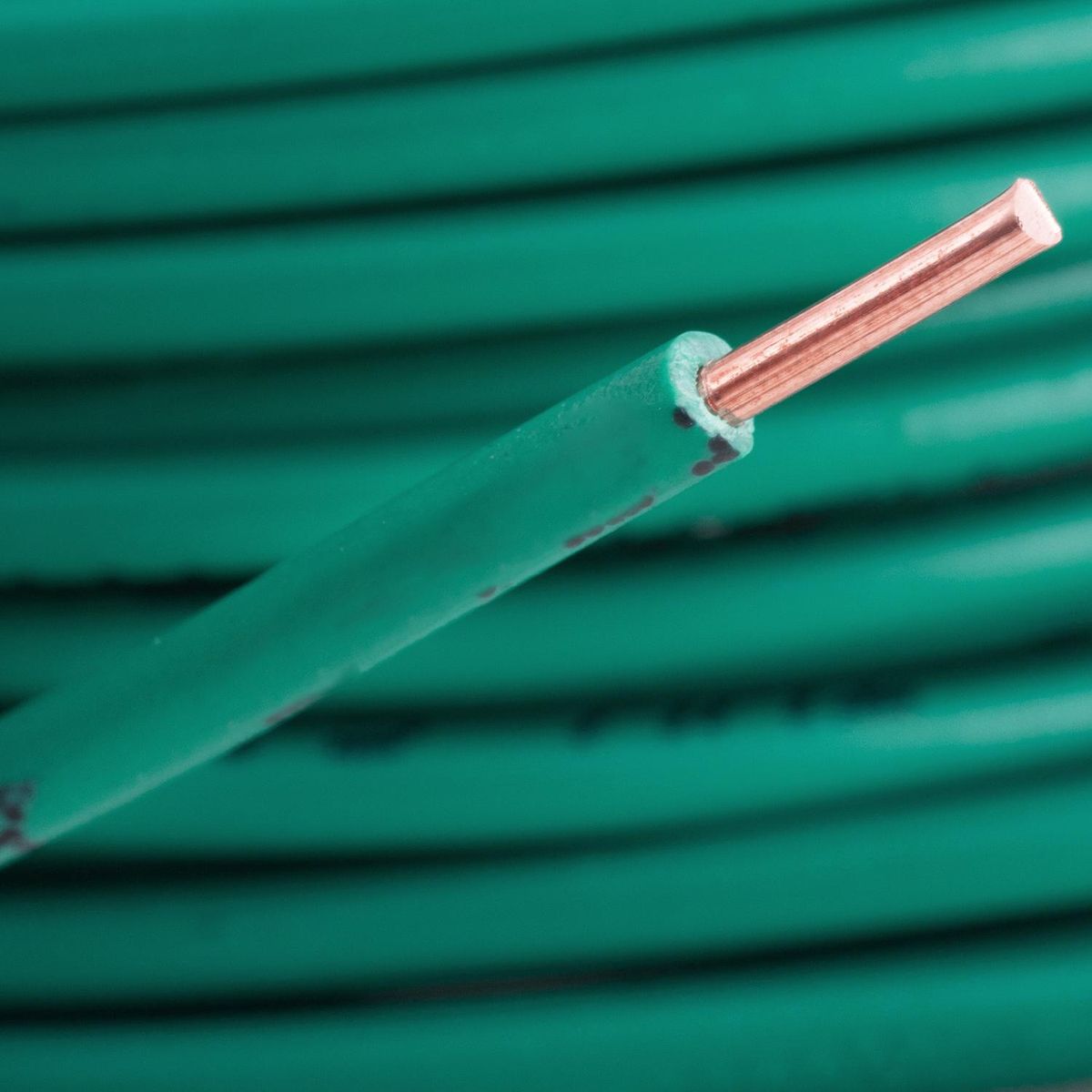 MADECO - Alambre de Cobre Aislado Premium H07V-U 1x1,5 mm2 Verde 25 metro(s) 