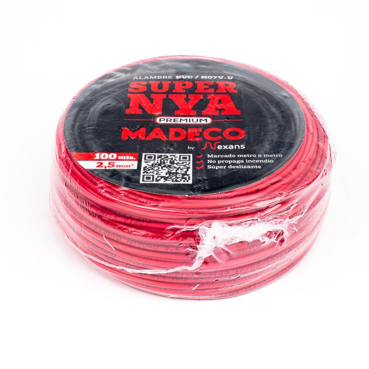 MADECO - Alambre NYA Premium 1x2,5 mm2 Rojo 100 metro(s) 