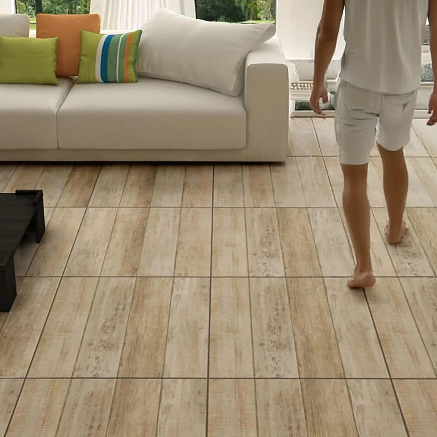 HOLZTEK Cerámica 62x62 cm Laminum Café 2.32 m2 | Falabella Chile