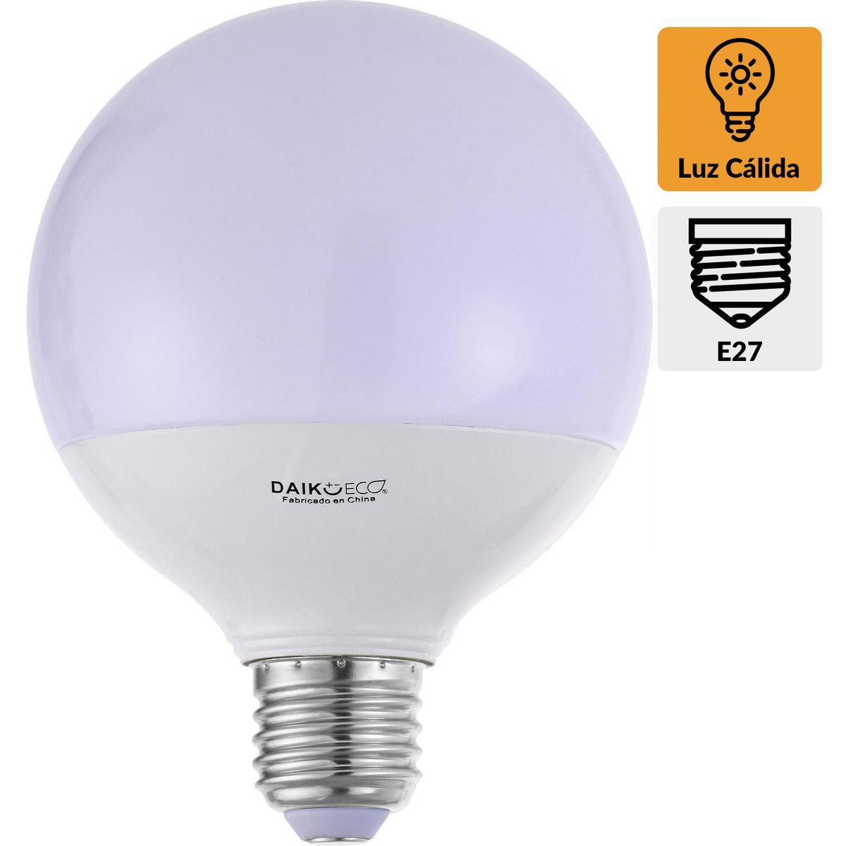 DAIRU - Ampolleta Led 9 W E27 806 lm Luz Cálida