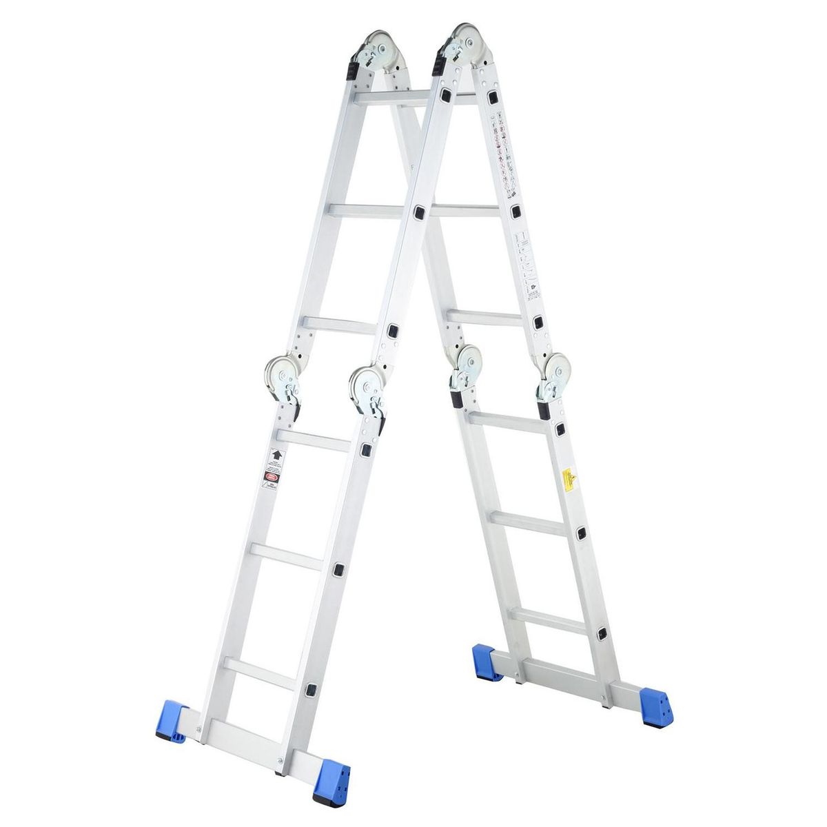 REDLINE - Escalera multipropósito + plataforma. Resistencia 150 kg.