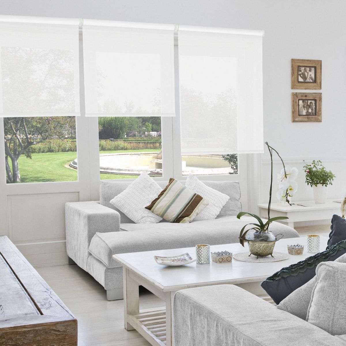 VIEWTEX - Cortina roller sun screen 200x250 cm blanco