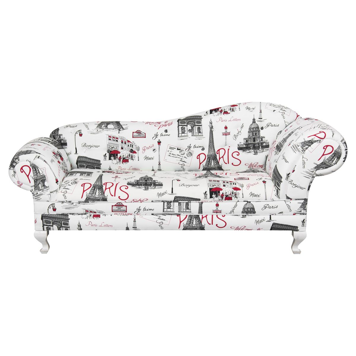 NUEVALINEA - Sofá 3 cuerpos Chaise Lounge 180x80x75 cm Multicolor