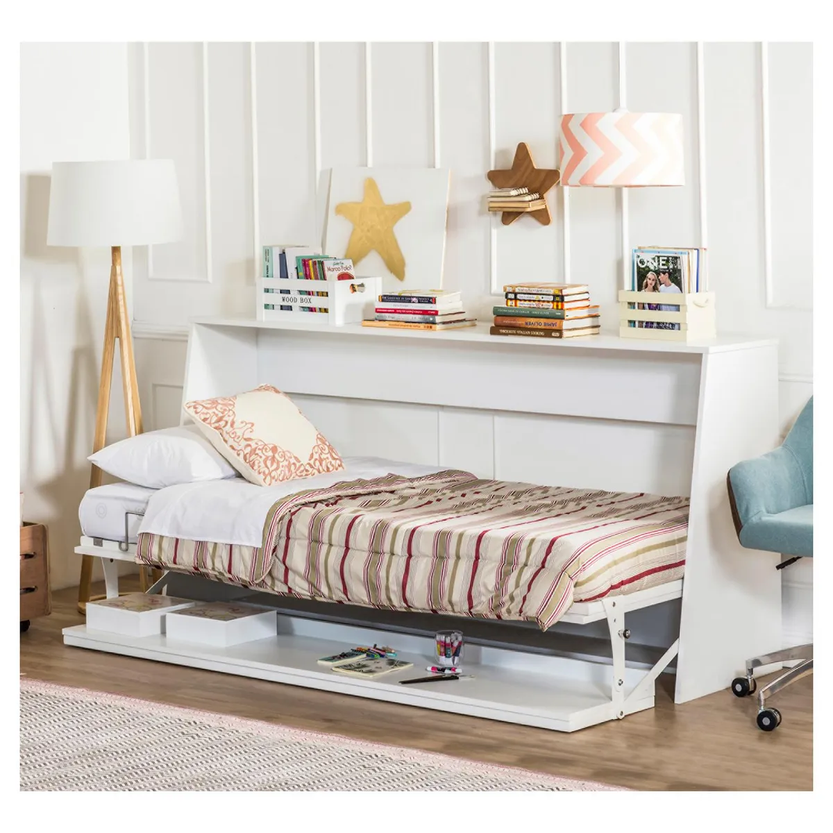 HOMY - Cama escritorio 1 Plaza