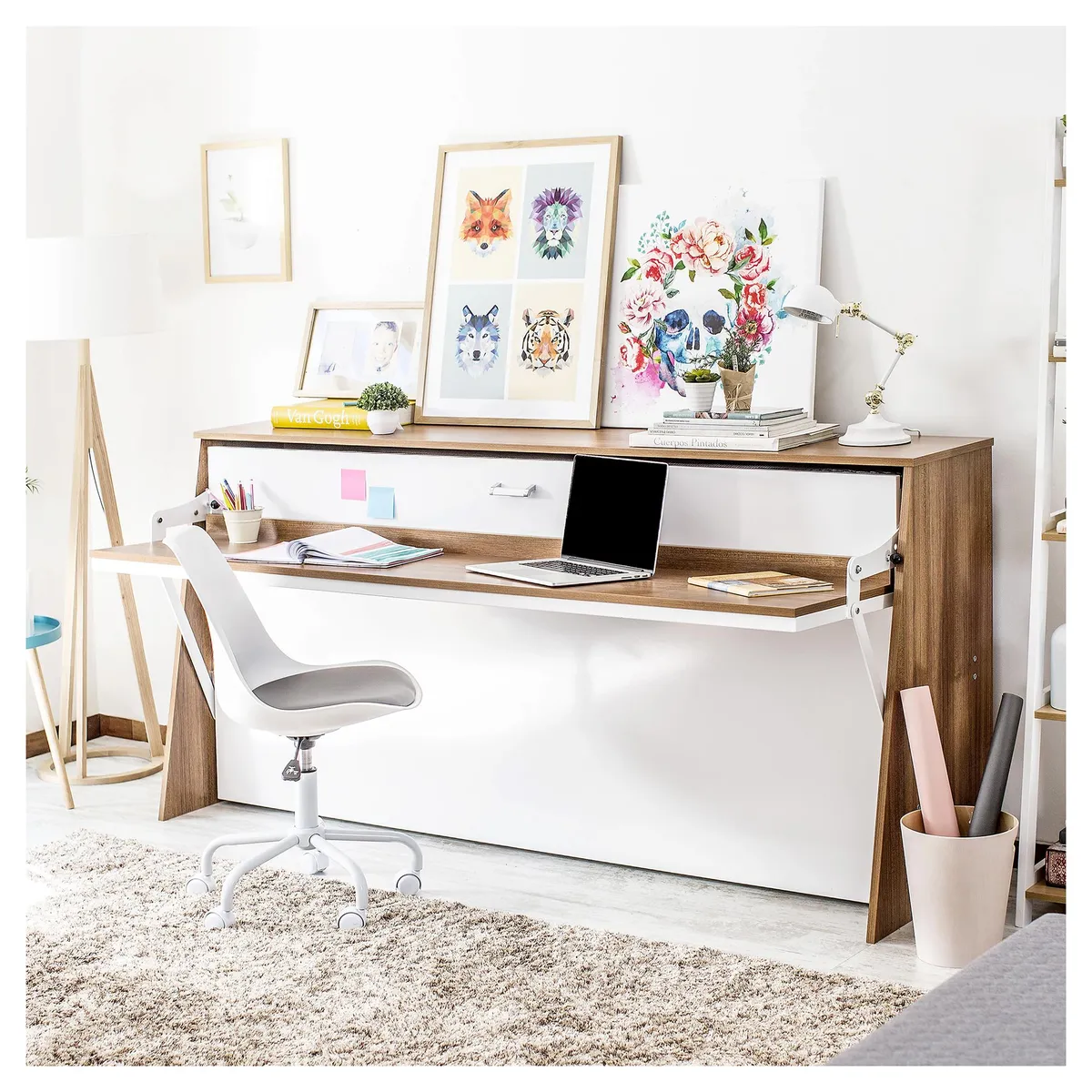 HOMY - Cama escritorio 1 Plaza