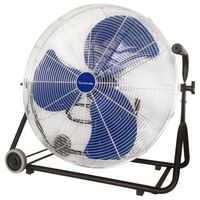 Ventilador de piso industrial 24"" negro/azul