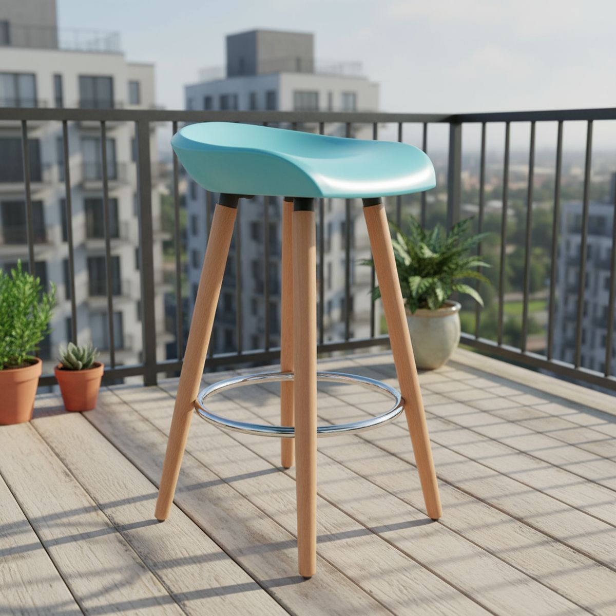 JUST HOME COLLECTION - Piso de bar 40x40x76 cm