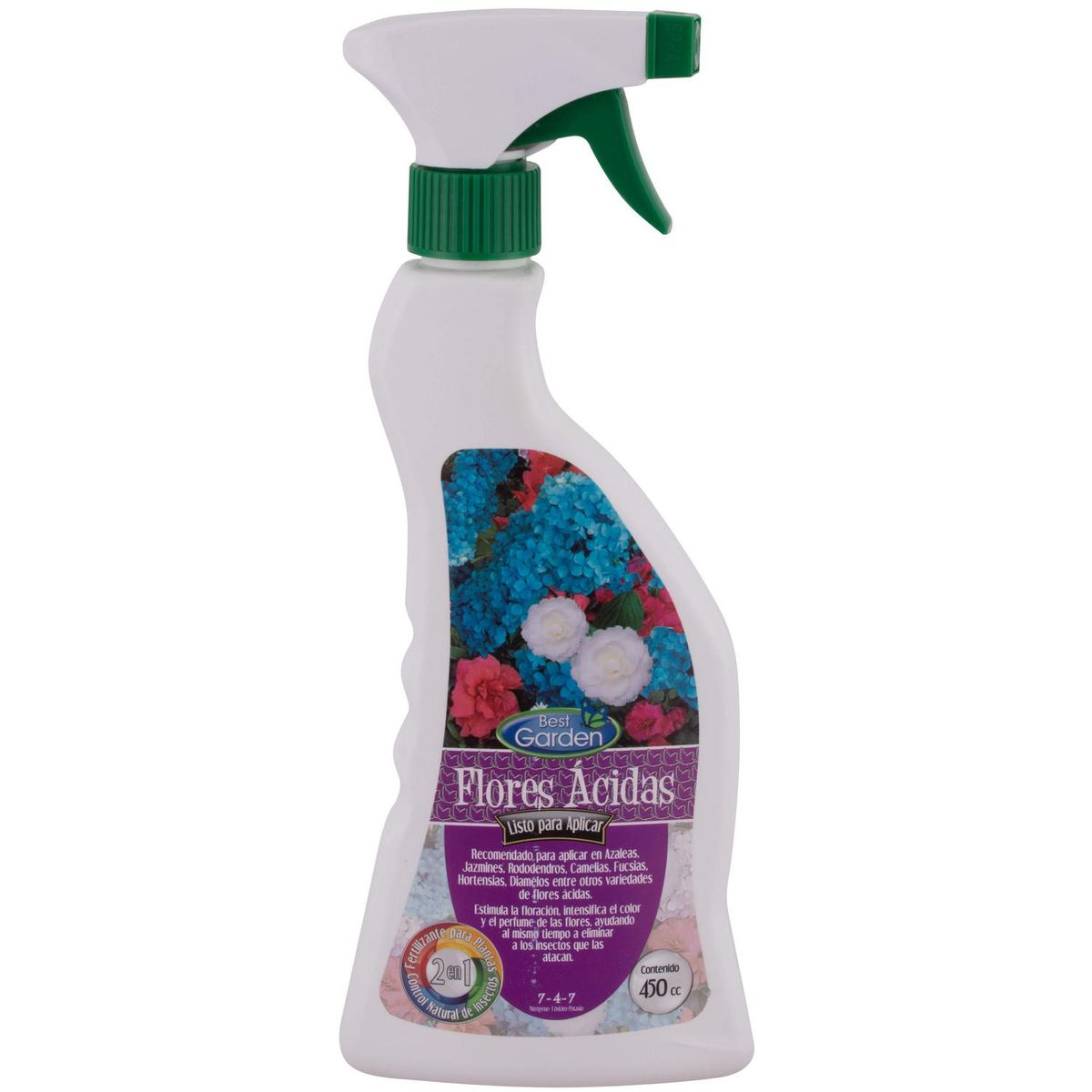 BEST GARDEN - Fertilizantes flores ácidas 450 ml spray