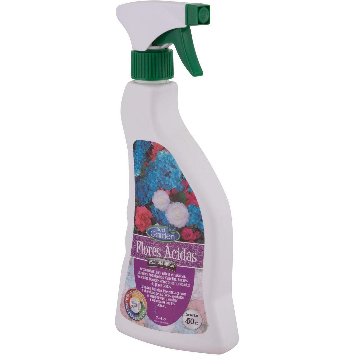 BEST GARDEN - Fertilizantes flores ácidas 450 ml spray