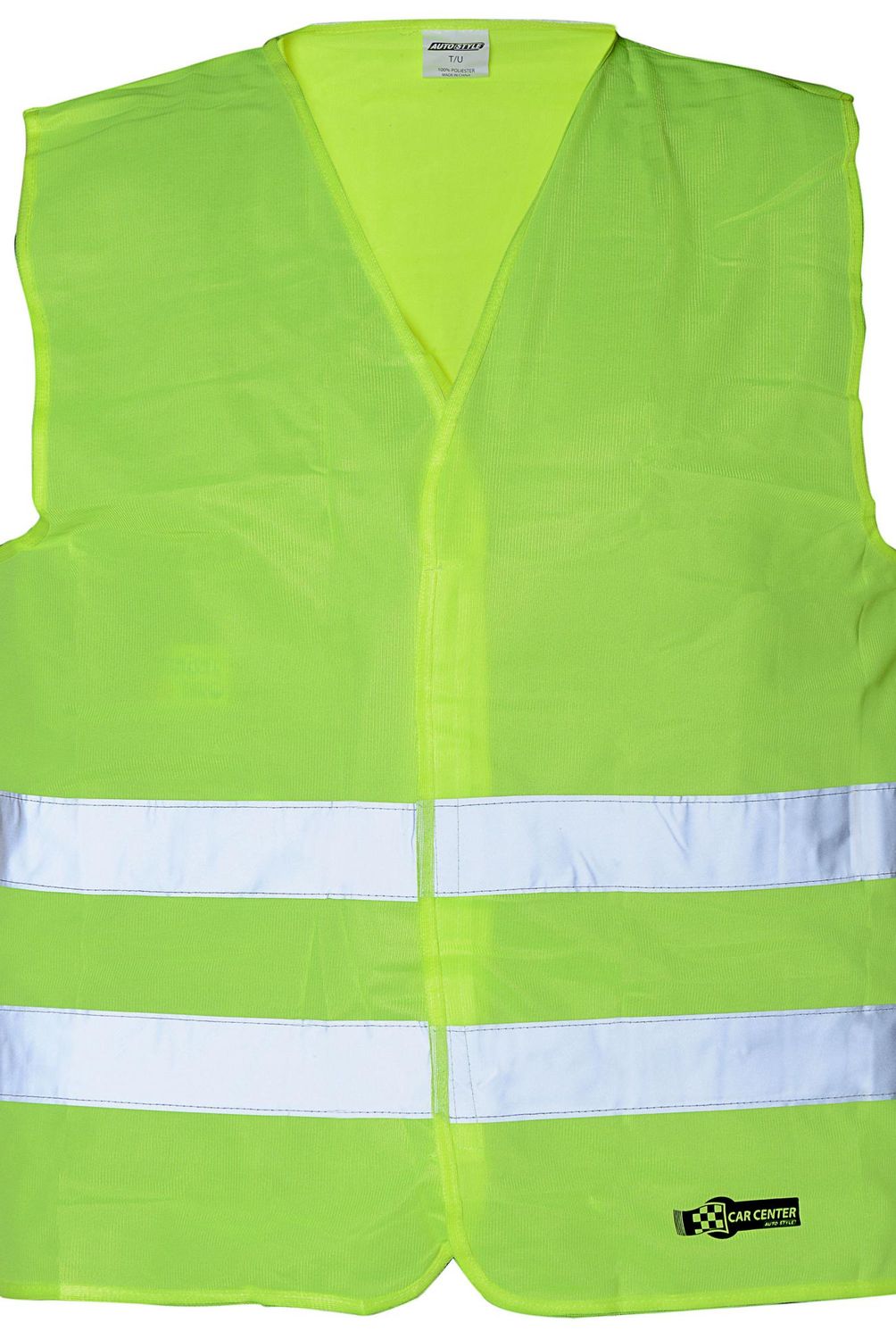 AUTOSTYLE - Chaleco de seguridad autoguardable 2 cintas amarillo
