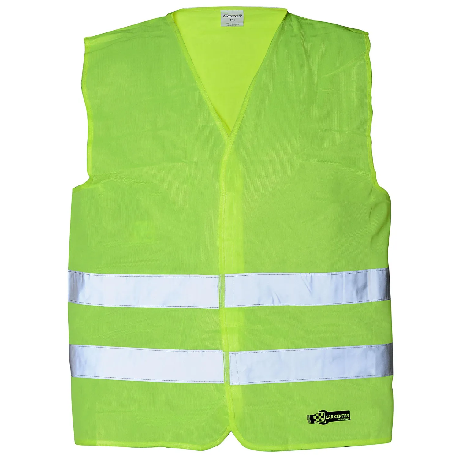 AUTOSTYLE - Chaleco de seguridad autoguardable 2 cintas amarillo