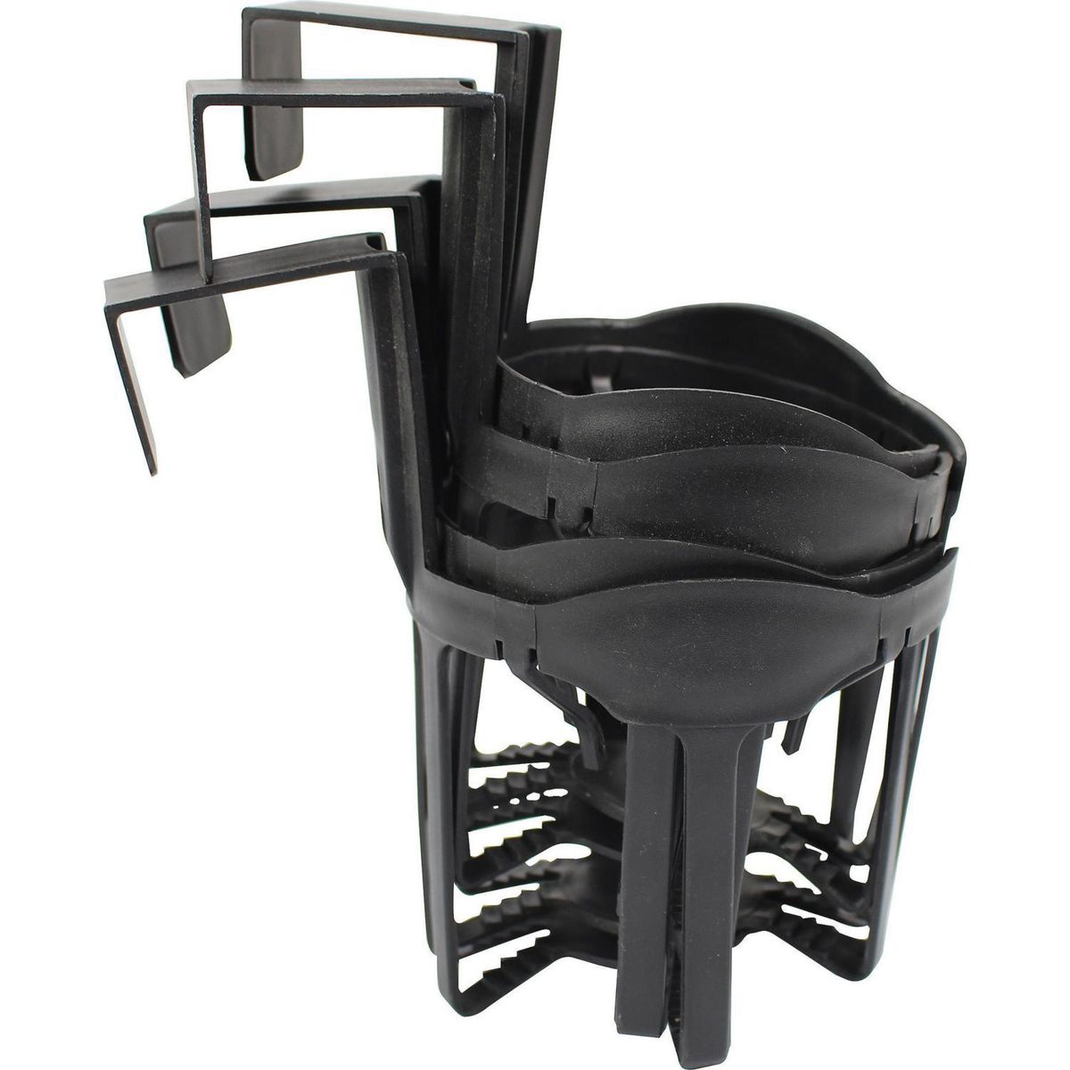 AUTOSTYLE - Set posavasos para auto plástico 16x11x18 cm 4 piezas negro