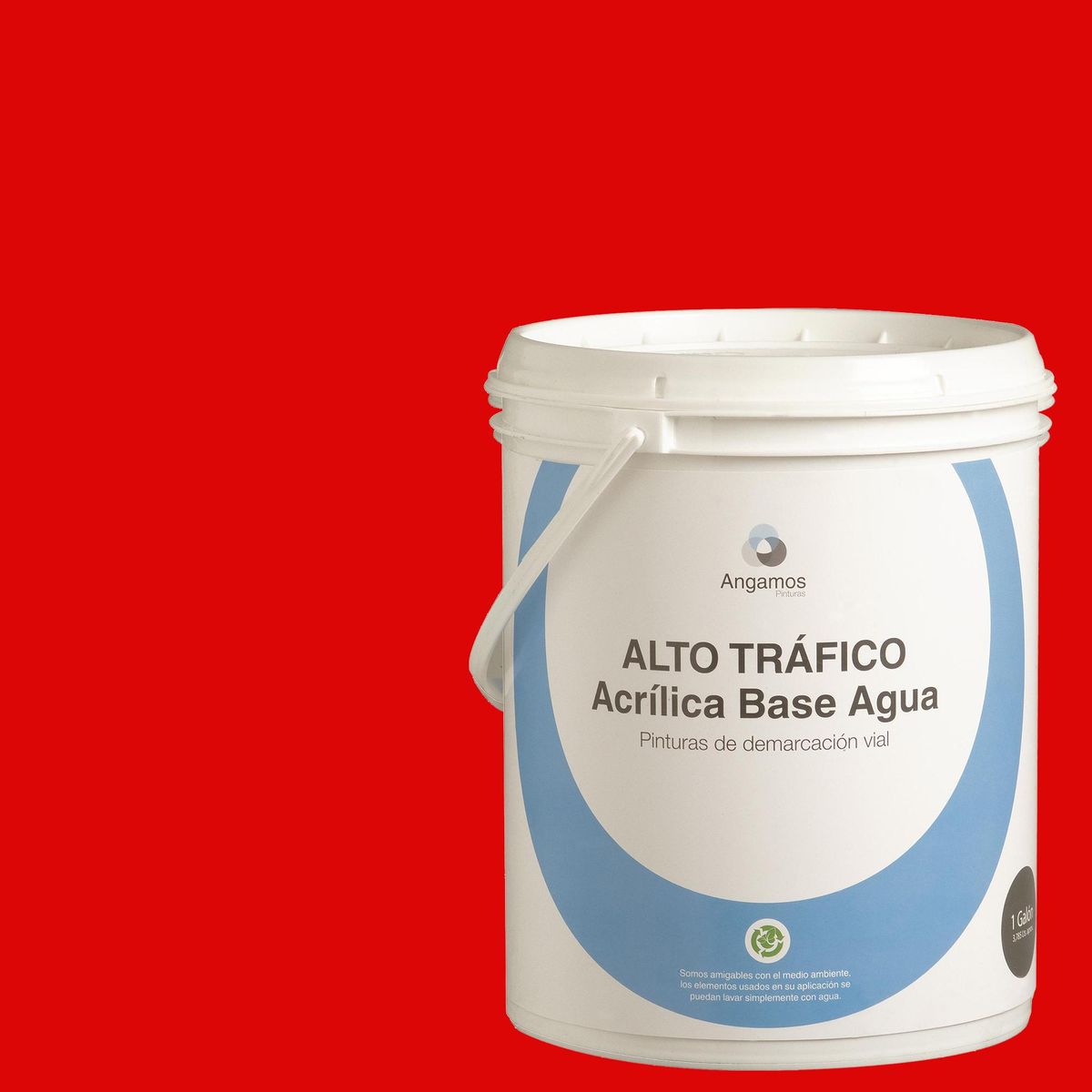 ANGAMOS - Pintura de Demarcación Vial Lata 1 galón(es) Mate Rojo