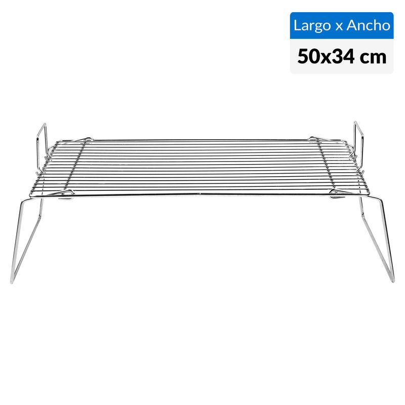 KARSON - Parrilla a Carbón Portátil Plegable Acero Galvanizado