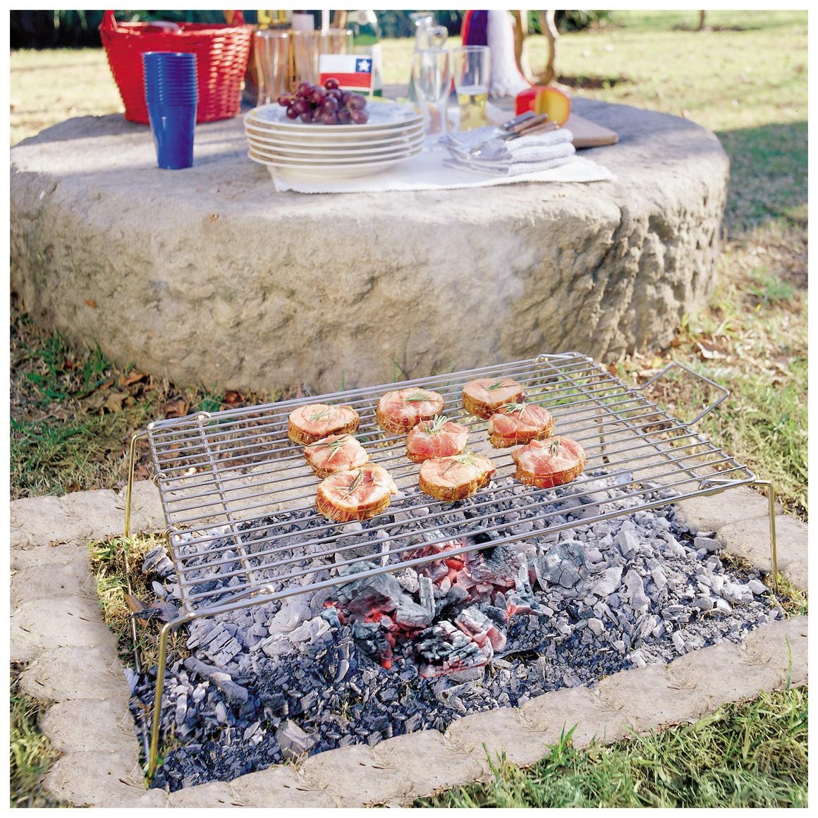 Parrilla a Carbón Portátil Plegable