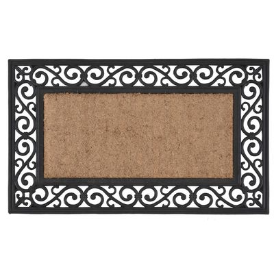 Imagen 2 del producto Limpiapies Marco Forjado 45x75 cm PVC Negro/Café