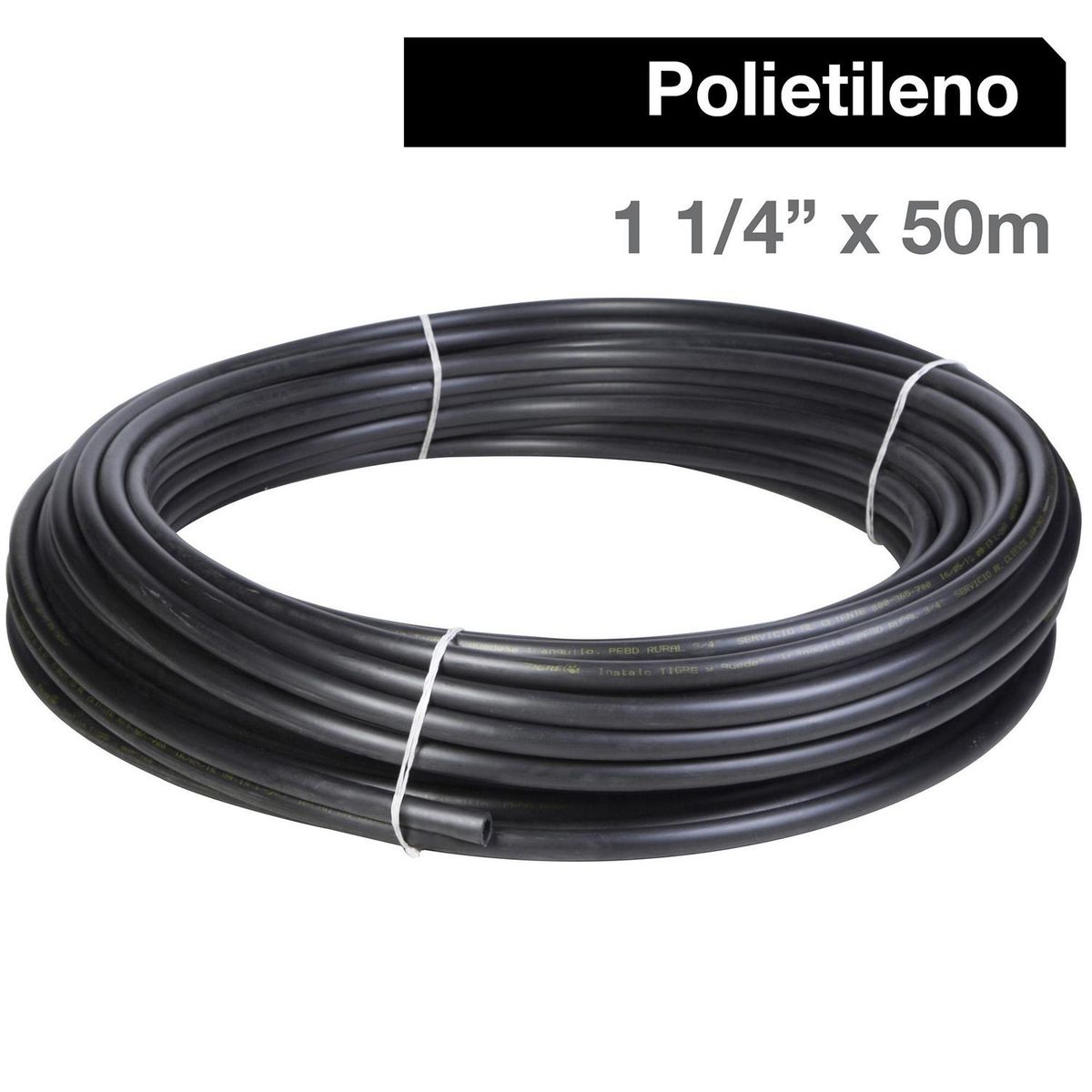 TIGRE - Cañería Polietileno Agua 1-1/4 "x50 m