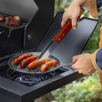 Plancha para parrilla hierro fundido 25x18 cm con tabla