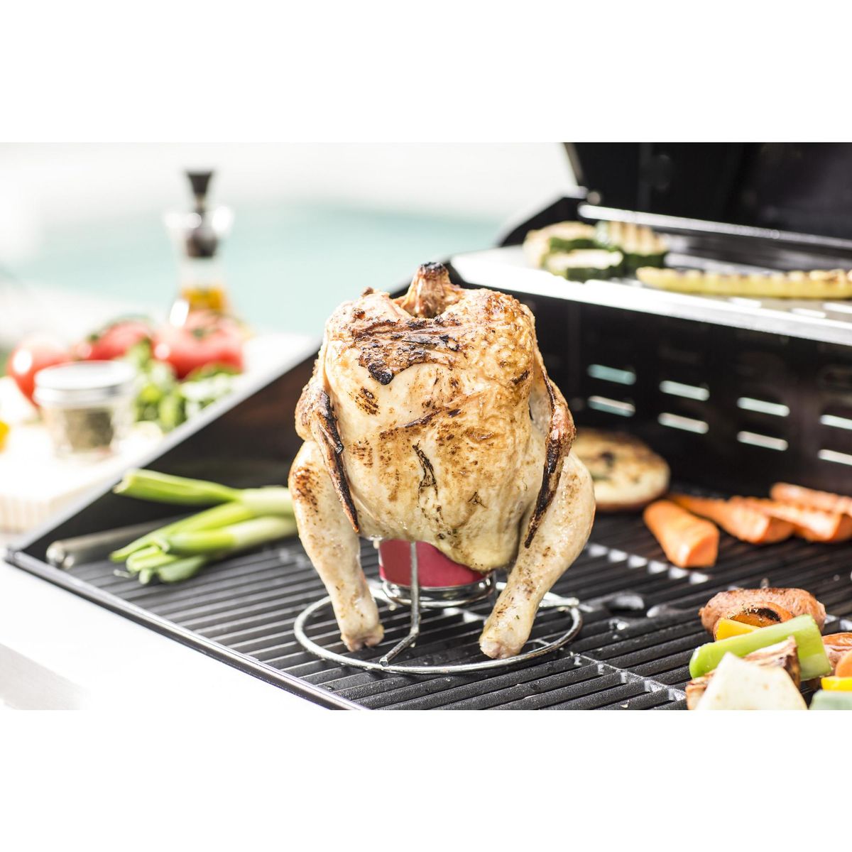 MR BEEF - Soporte de Pollo para parrilla