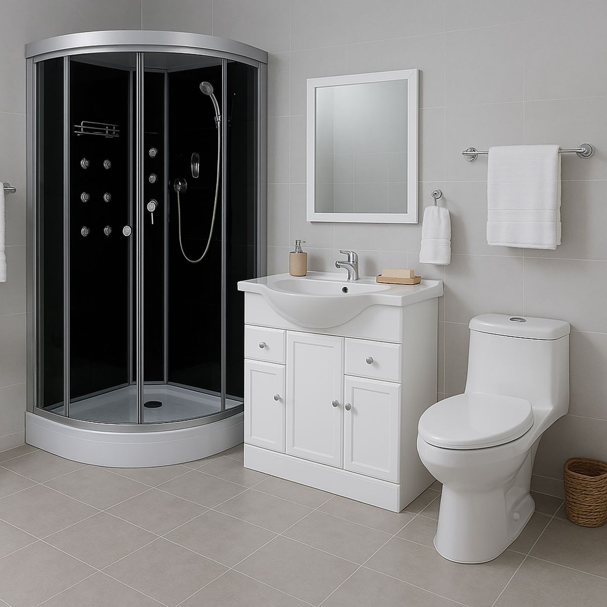 SENSI DACQUA - Cabina de Ducha 93x93x210 cm