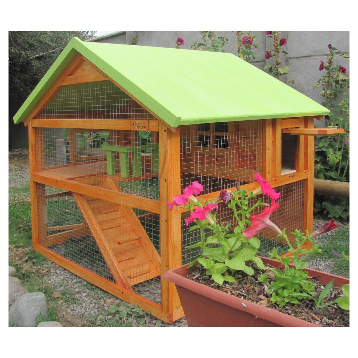 INMOBILIARIA MASCOTAS -  para Conejo 110x110x100 cm VERDE PISTACHO
