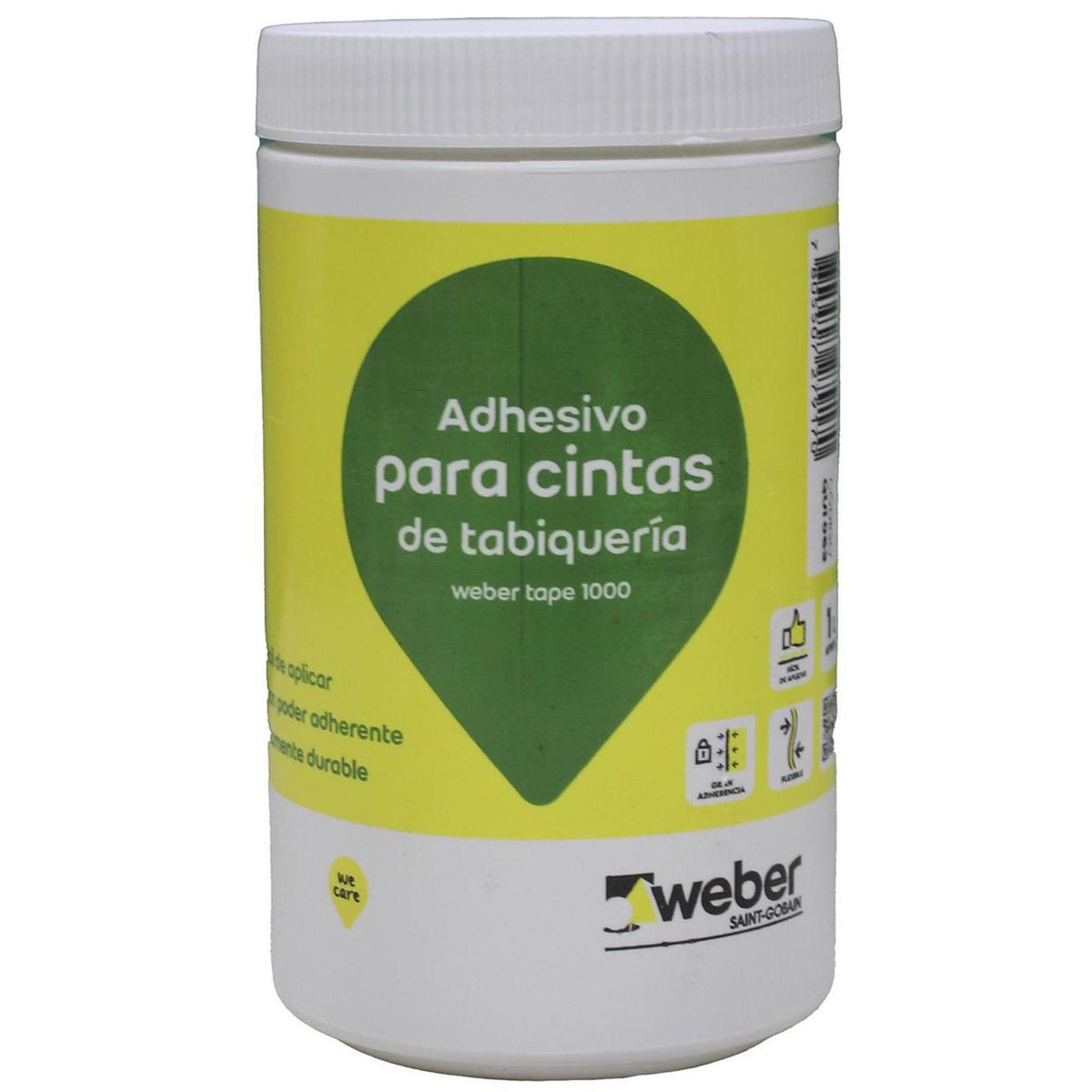 WEBER - Pasta Adhesiva Para Cinta Fibra 1000 Cc Tabiques Y Aislación