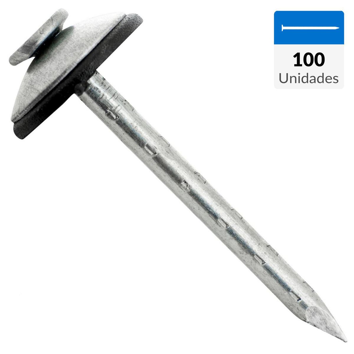 FIXSER - Clavo plancha 5V 1 3/4" con plástico bolsa 100 unidades