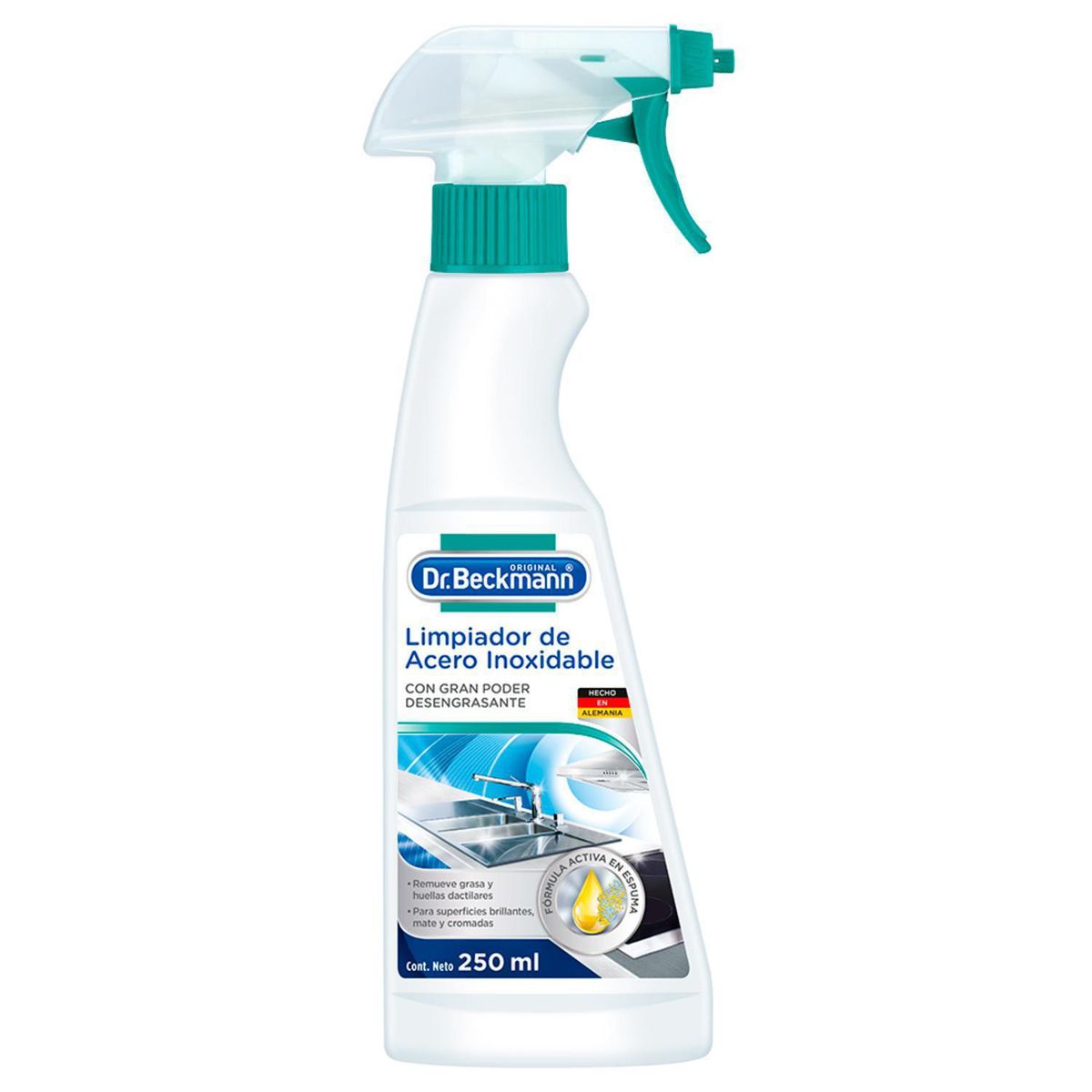 DR. BECKMANN - Limpiador Inoxidable Dr. Beckmann 250 ml Cítrico En Spray