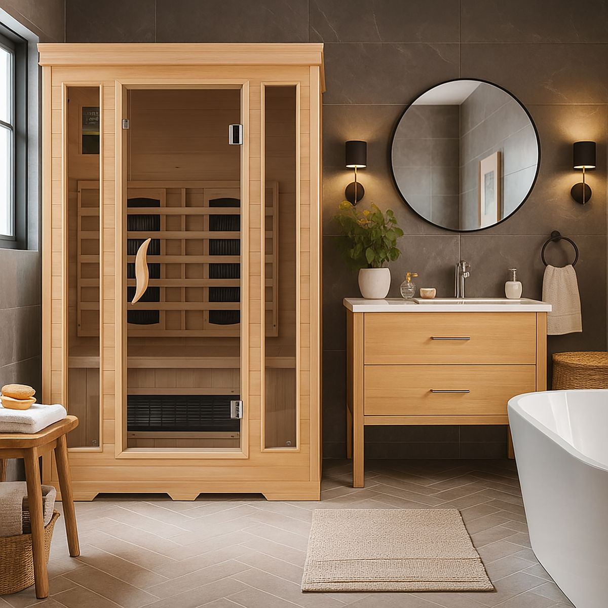 SENSI DACQUA - Sala de Sauna 190x105x120 cm