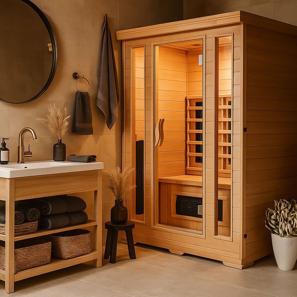 SENSI DACQUA - Sala de Sauna 190x110x150 cm