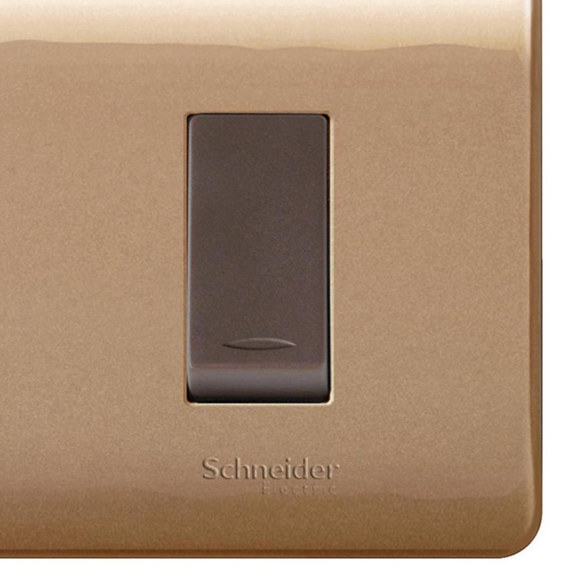 Interruptor doble 9/15 16 A Genesis Dorado, marca SCHNEIDER ELECTRIC - Foto 2