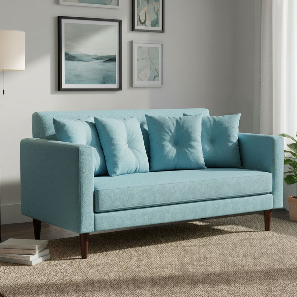 NUEVALINEA - Sofá 2 cuerpos 160x75x86 cm