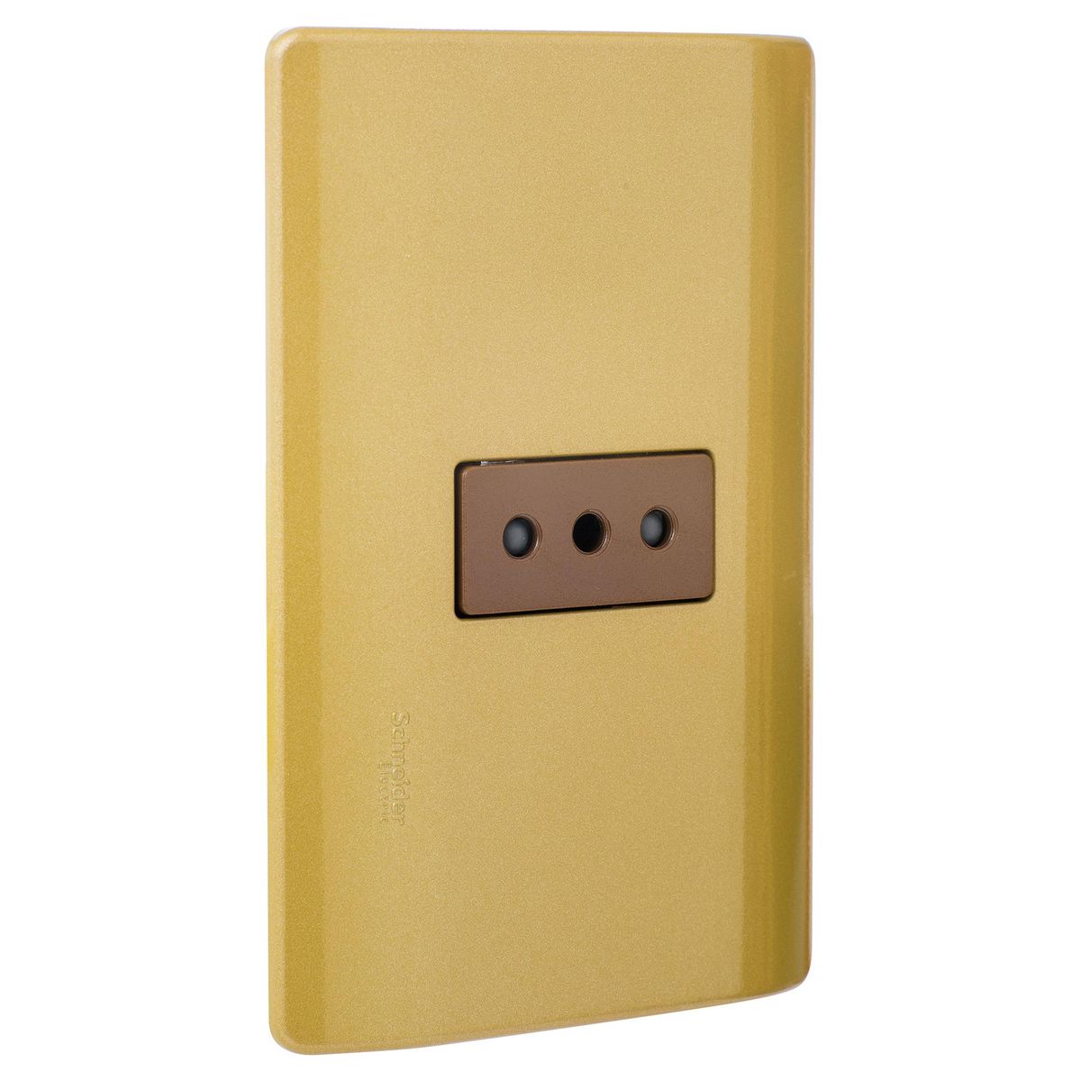 SCHNEIDER ELECTRIC - Tomacorriente Simple 10 A Dorado