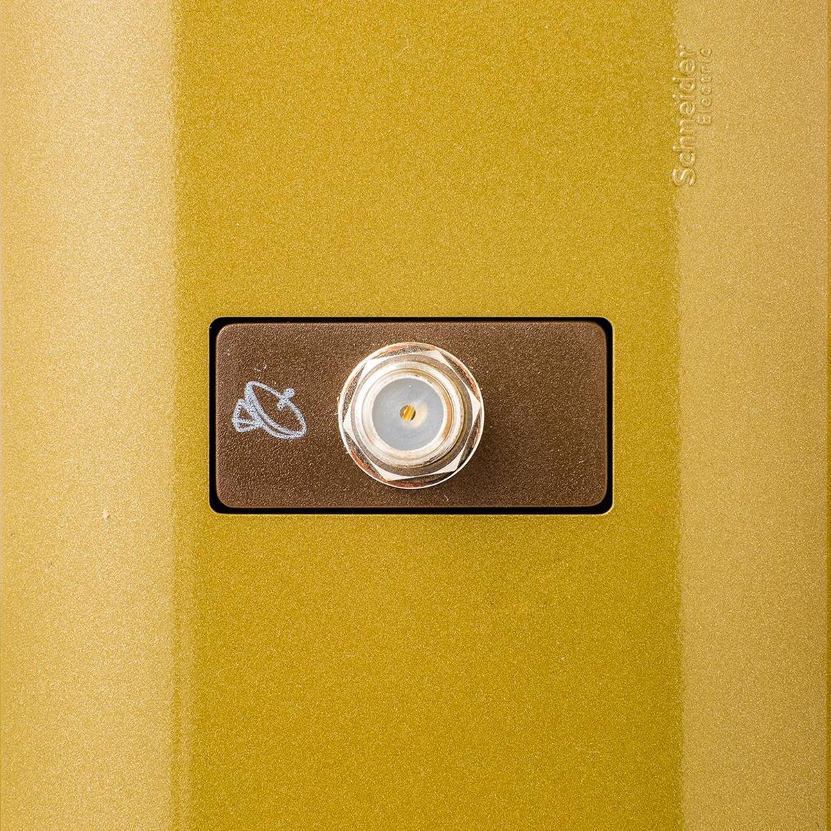 SCHNEIDER ELECTRIC - Toma Coaxial Para Tv Y Video Con Placa Genesis