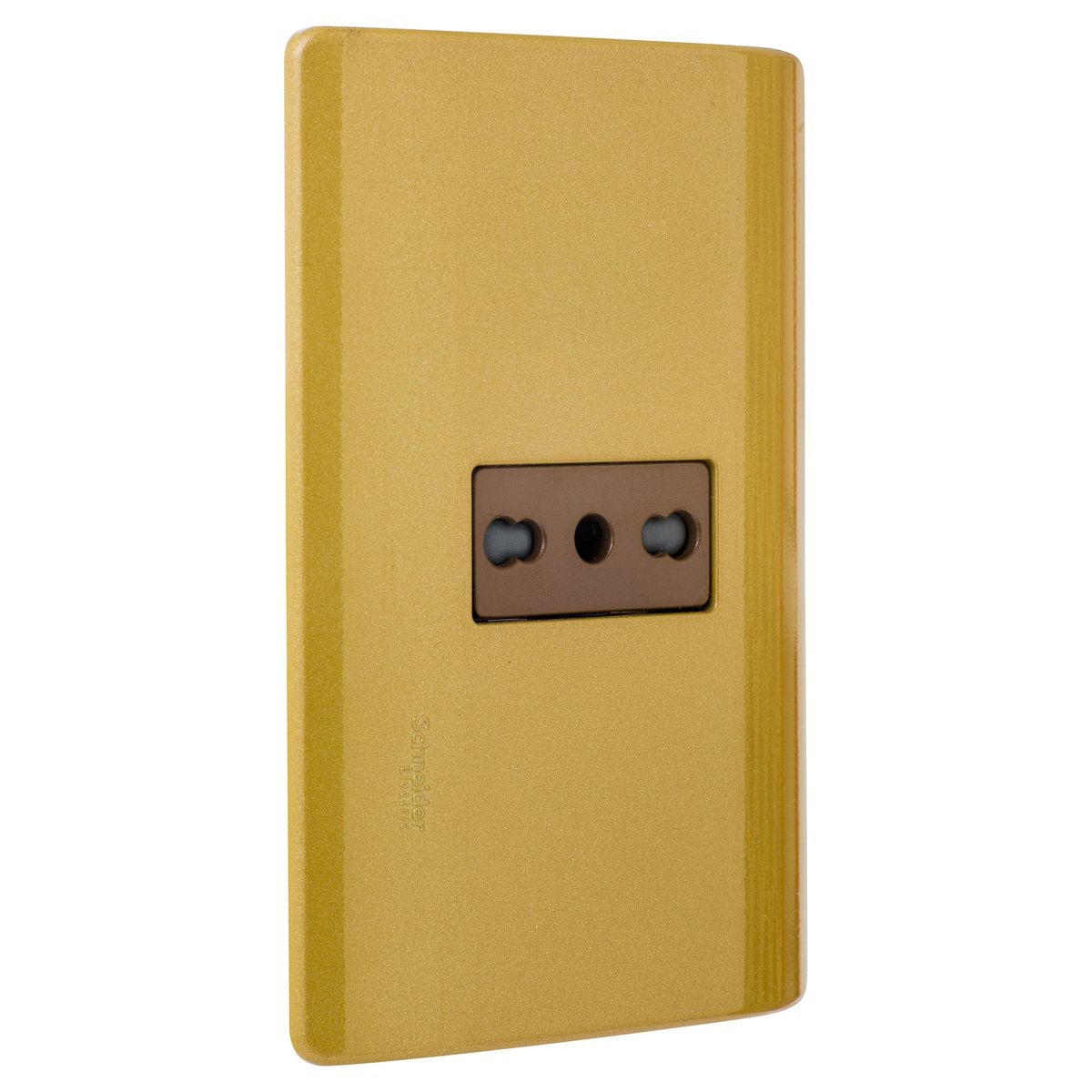 SCHNEIDER ELECTRIC - Tomacorriente Simple 16 A Dorado