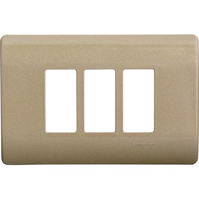 Placa 3 mdulos dorado Genesis