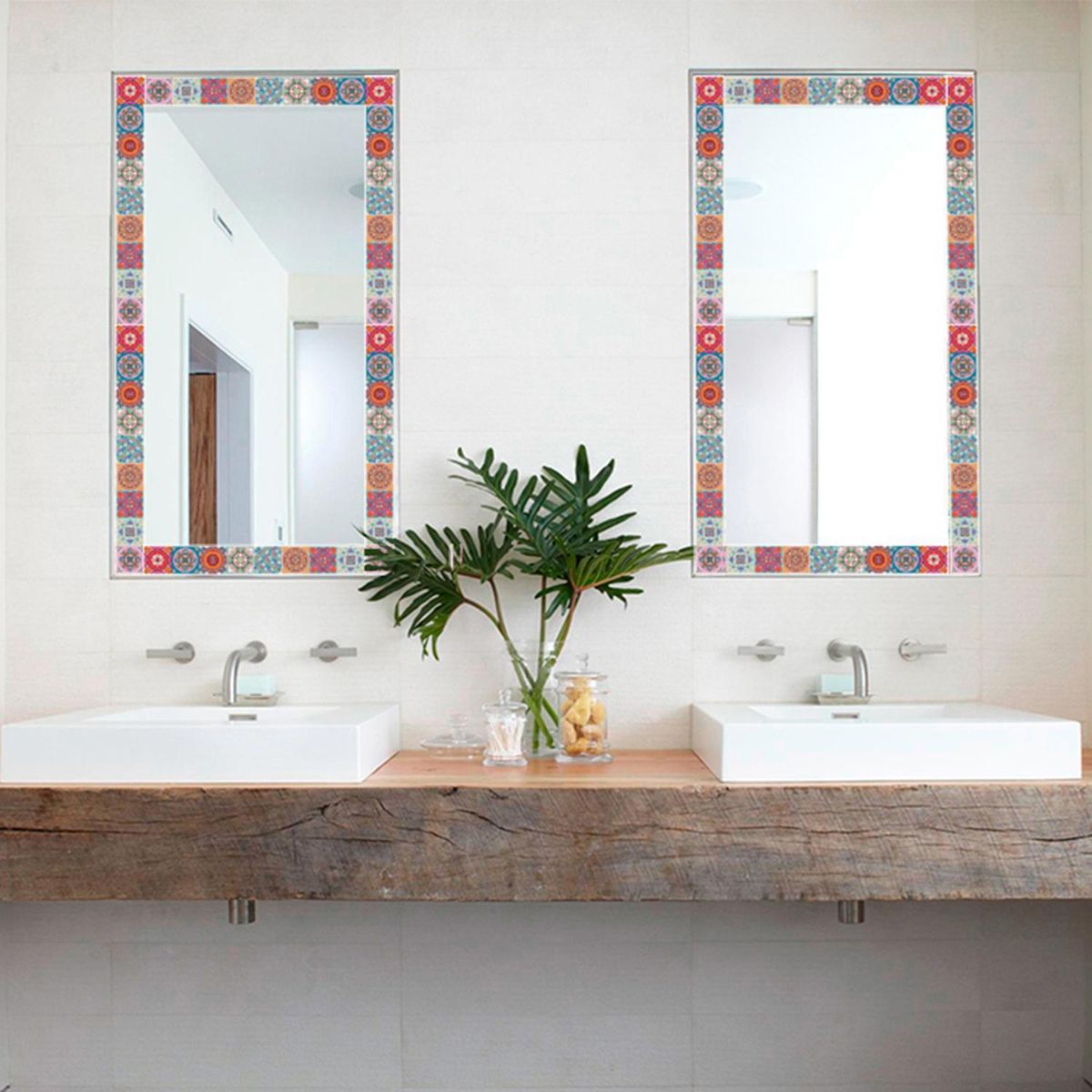 VALDECO - Set de azulejos adhesivos 5,5x46 cm 6 unidades