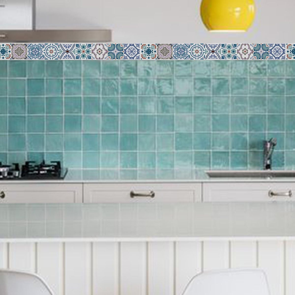 VALDECO - Set de azulejos adhesivos 5,5x46 cm 6 unidades