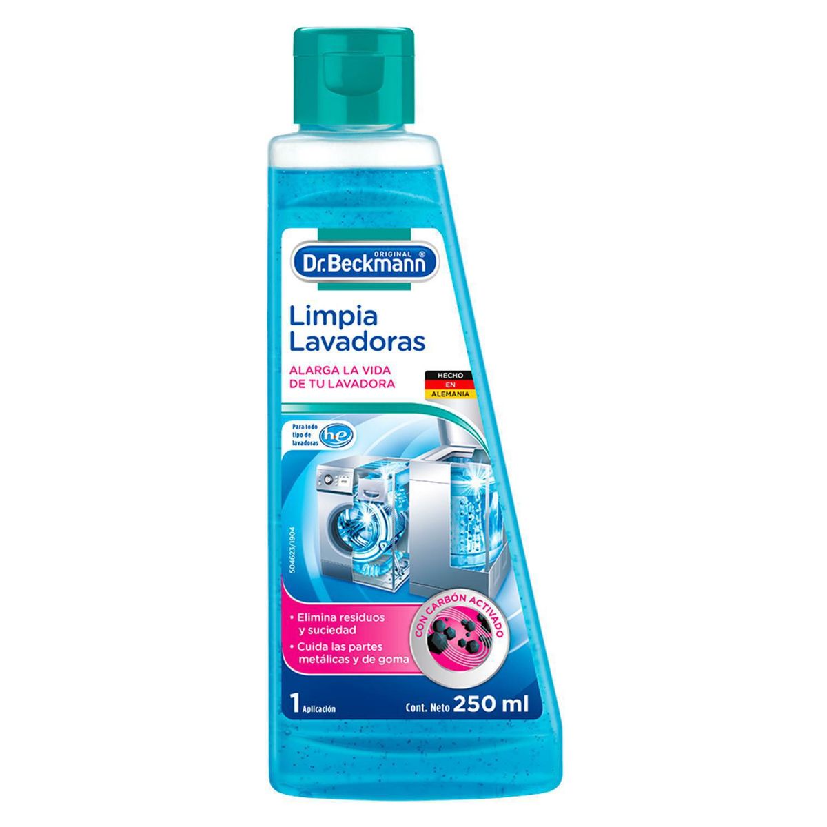 DR. BECKMANN - Limpiador Lavadora Dr. Beckmann Carbón Activado 250 ml Lavandería
