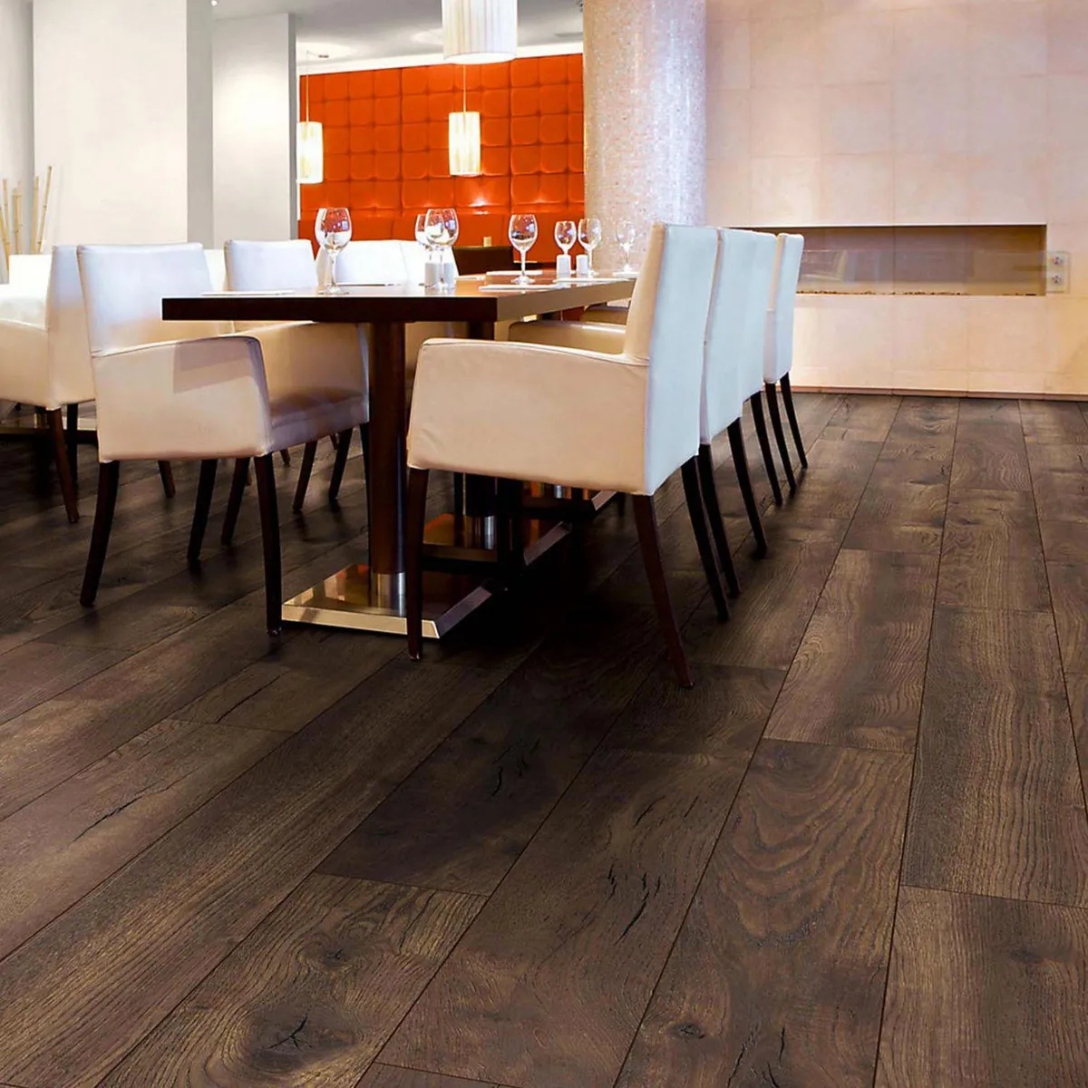 HOLZTEK - Piso Laminado 10 mm Petterson Dark Café 2.02 m2