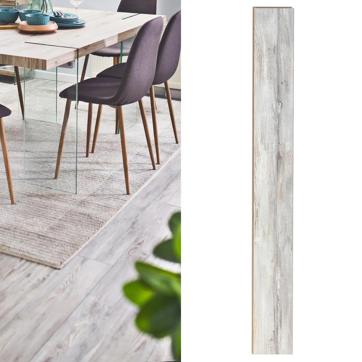 HOLZTEK - Piso Flotante 10 mm Fantasy Gris 1.3 m2