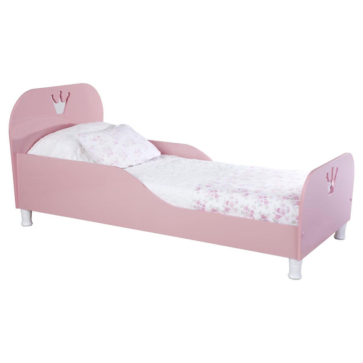 KIDSCOOL - Cama de Transición Infantil Infantil Princesa Rosado